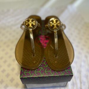 Tory Burch Metallic Gold Sandals